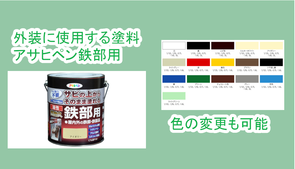 外部塗装に使う塗料紹介