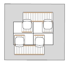 床暖房ヒーター配置図