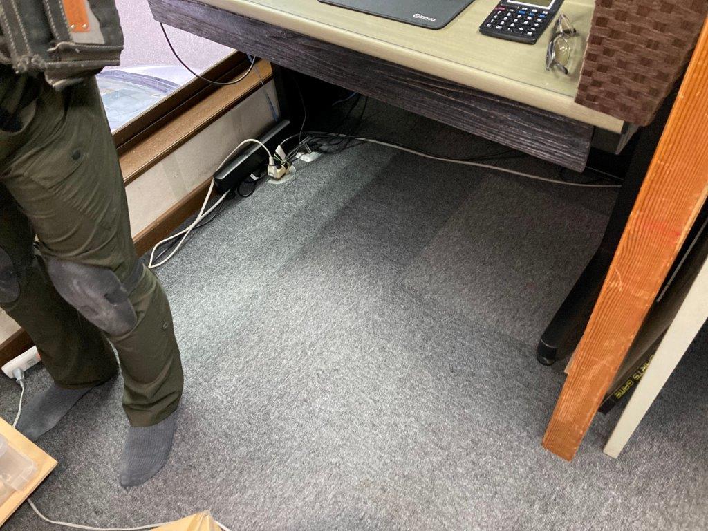 床暖房施工完了